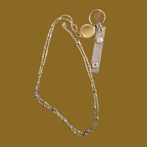 Silver Tone Lanyard 18" with Pull Cord